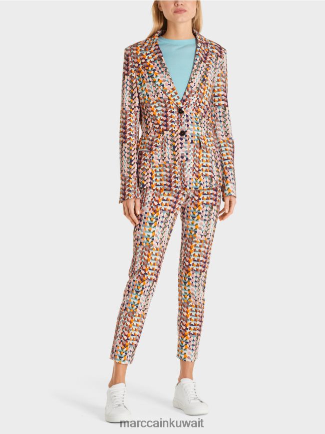 Marc Cain سترة من جيرسيه سكوبا الناعم LVN0D6210 ملابس ملكي الأرجواني