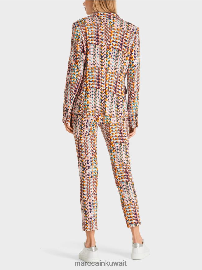 Marc Cain سترة من جيرسيه سكوبا الناعم LVN0D6210 ملابس ملكي الأرجواني