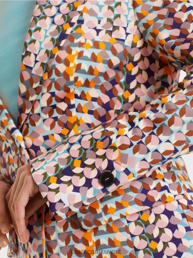 Marc Cain سترة من جيرسيه سكوبا الناعم LVN0D6210 ملابس ملكي الأرجواني