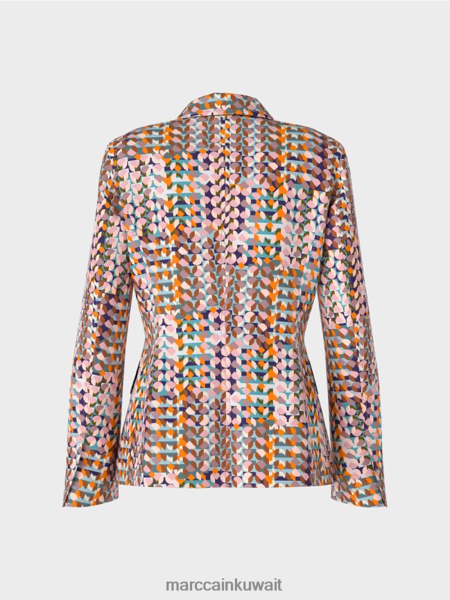 Marc Cain سترة من جيرسيه سكوبا الناعم LVN0D6210 ملابس ملكي الأرجواني