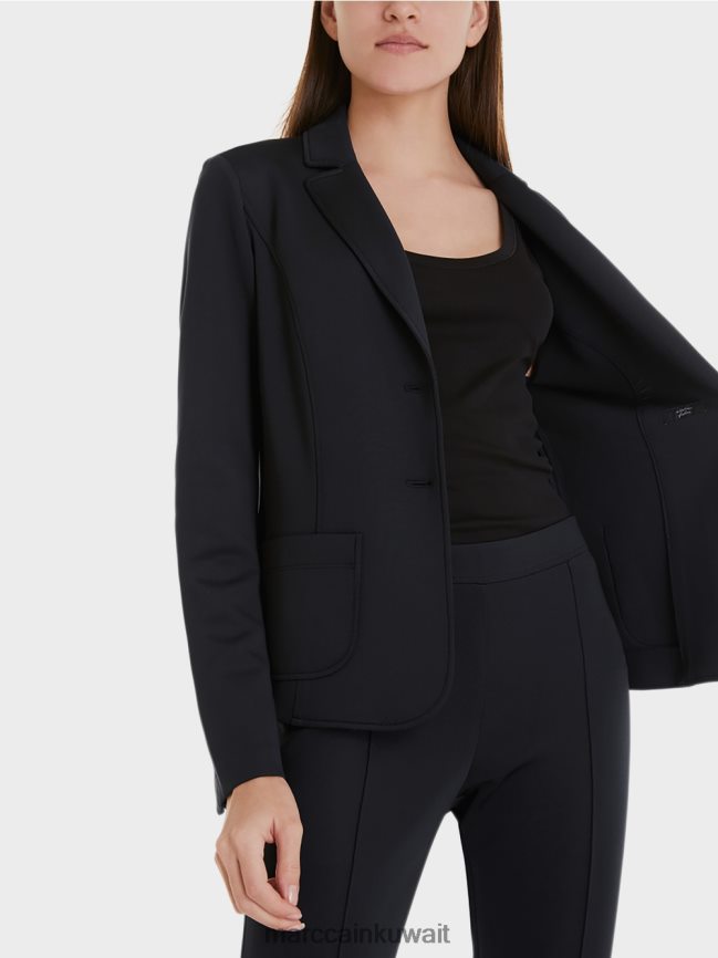 Marc Cain سترة مع جيوب التصحيح LVN0D6211 ملابس منتصف الليل الأزرق