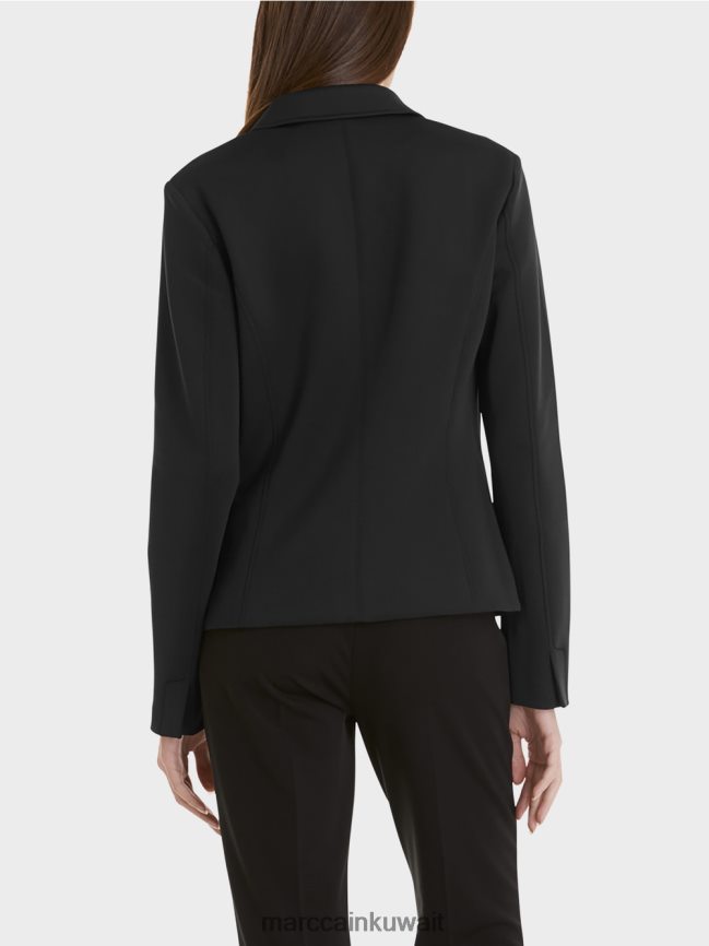 Marc Cain سترة مع جيوب التصحيح LVN0D6212 ملابس أسود