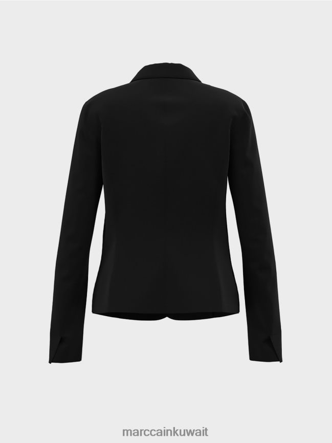Marc Cain سترة مع جيوب التصحيح LVN0D6212 ملابس أسود
