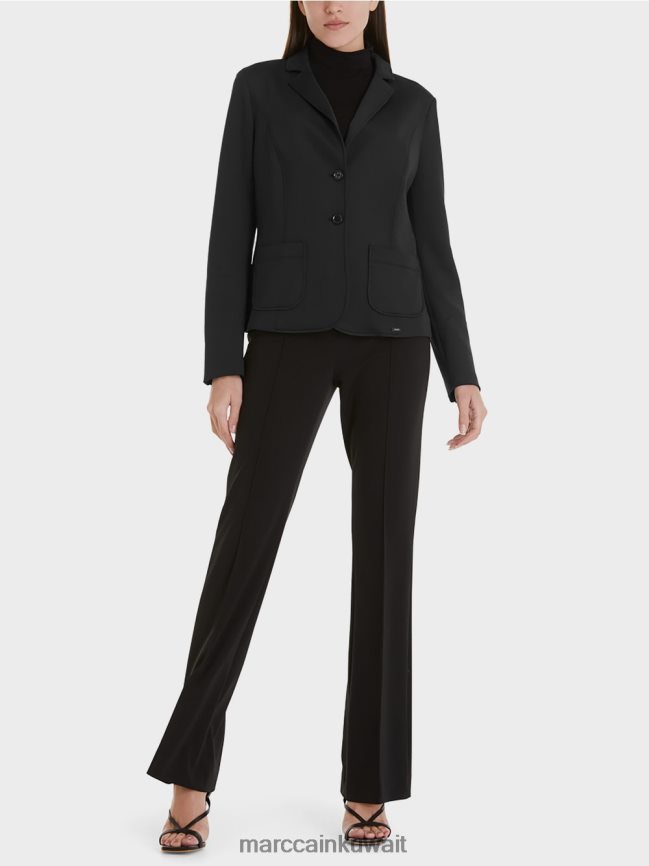 Marc Cain سترة مع جيوب التصحيح LVN0D6212 ملابس أسود