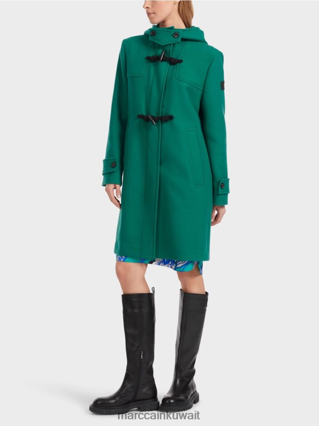 Marc Cain معطف من الصوف مع السحابات تبديل LVN0D6218 ملابس شجرة الكينا