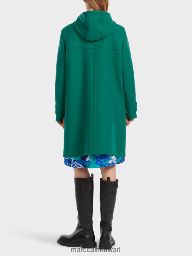 Marc Cain معطف من الصوف مع السحابات تبديل LVN0D6218 ملابس شجرة الكينا