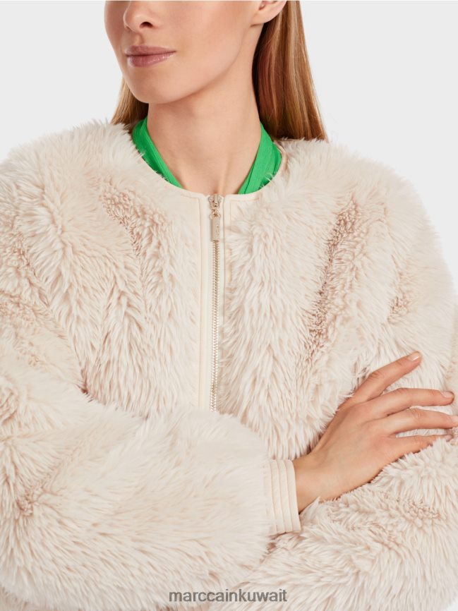 Marc Cain سترة خارجية ذات مظهر أشعث LVN0D6228 ملابس دخان