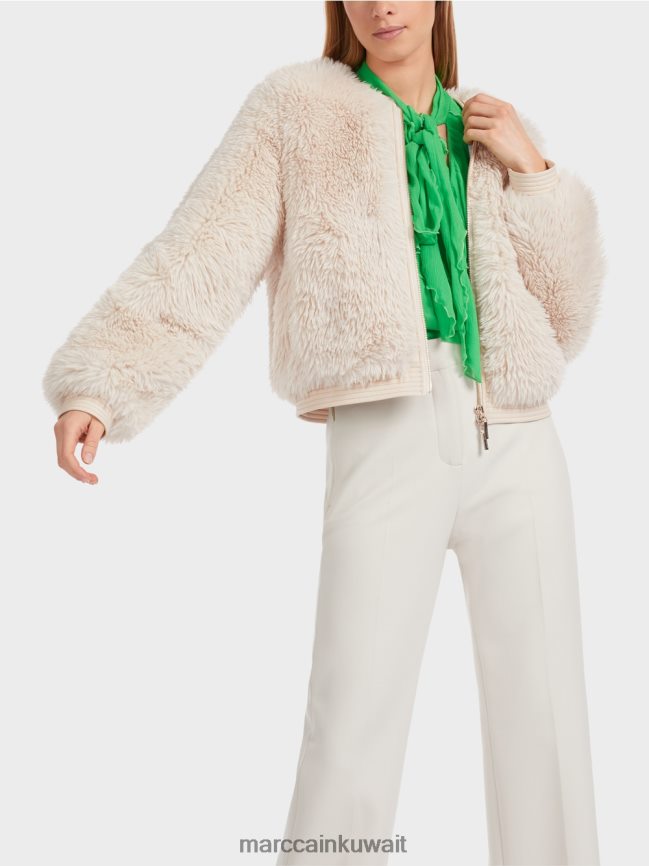 Marc Cain سترة خارجية ذات مظهر أشعث LVN0D6228 ملابس دخان