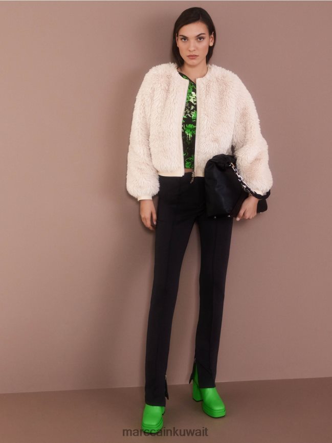 Marc Cain سترة خارجية ذات مظهر أشعث LVN0D6228 ملابس دخان