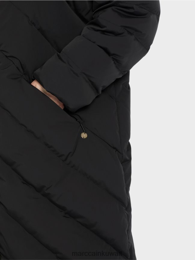 Marc Cain معطف مبطن مع حشوة أسفل LVN0D6230 ملابس أسود