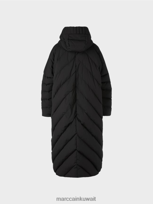 Marc Cain معطف مبطن مع حشوة أسفل LVN0D6230 ملابس أسود
