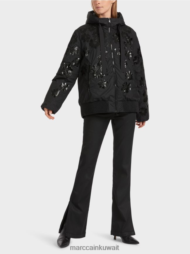 Marc Cain سترة خارجية "إعادة التفكير معًا". LVN0D6233 ملابس أسود