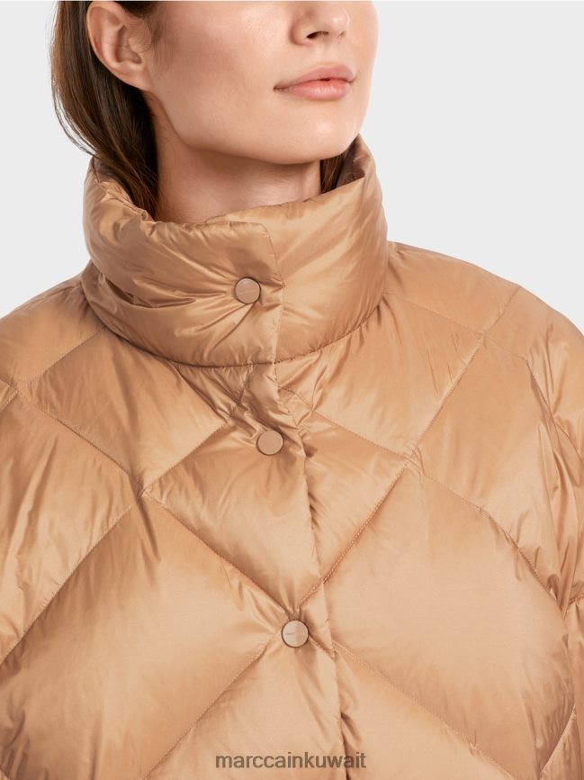 Marc Cain معطف على شكل صدرية على شكل بيضة LVN0D6254 ملابس الحلوى الساطعة