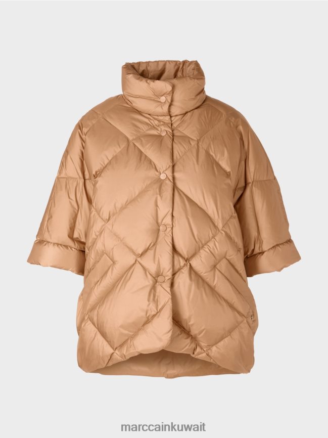 Marc Cain معطف على شكل صدرية على شكل بيضة LVN0D6254 ملابس الحلوى الساطعة