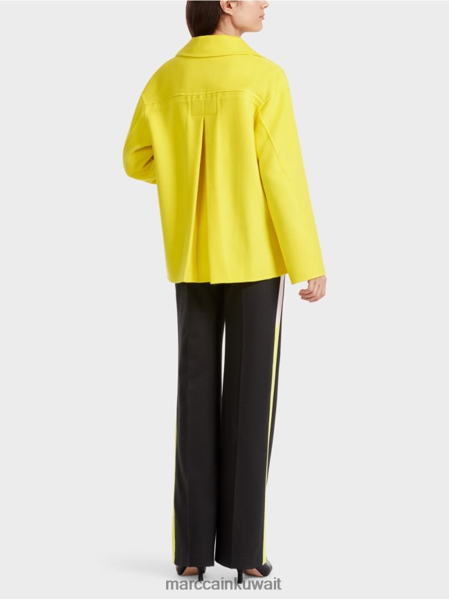 Marc Cain سترة من الصوف في الهواء الطلق LVN0D6266 ملابس ليمون ناعم