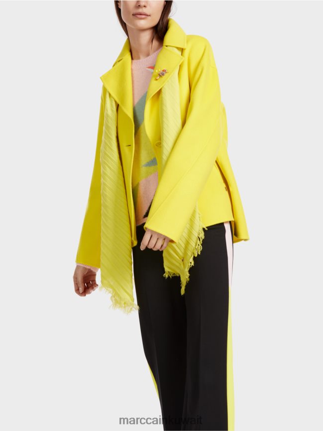 Marc Cain سترة من الصوف في الهواء الطلق LVN0D6266 ملابس ليمون ناعم