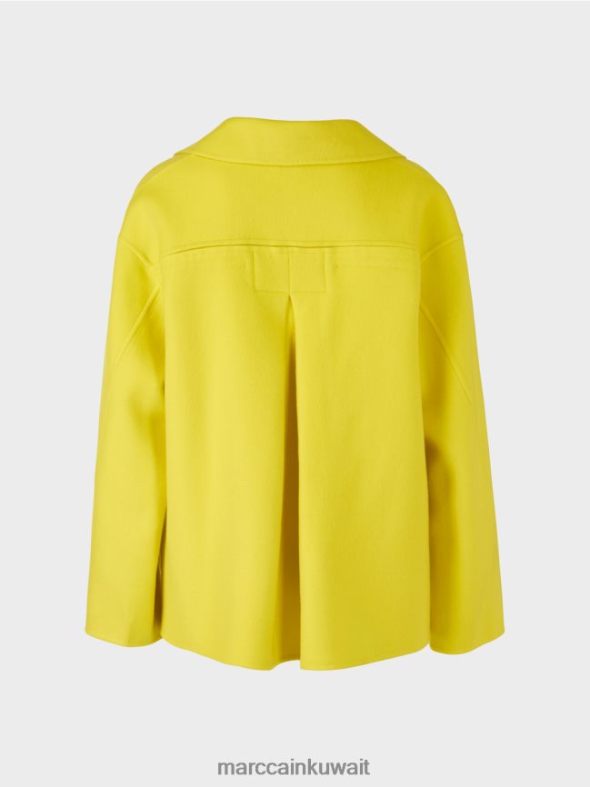 Marc Cain سترة من الصوف في الهواء الطلق LVN0D6266 ملابس ليمون ناعم