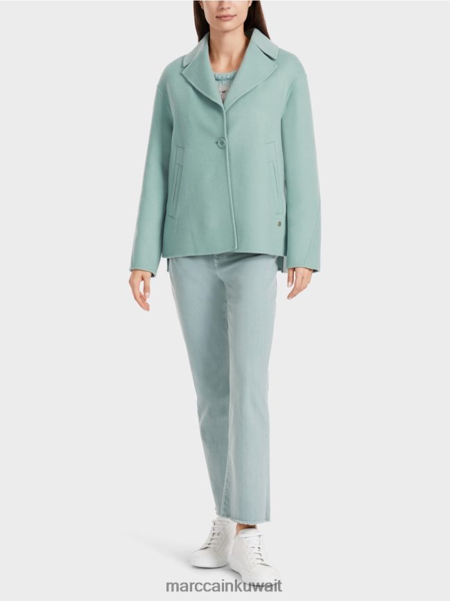 Marc Cain سترة من الصوف في الهواء الطلق LVN0D6267 ملابس السماء الزرقاء الداكنة