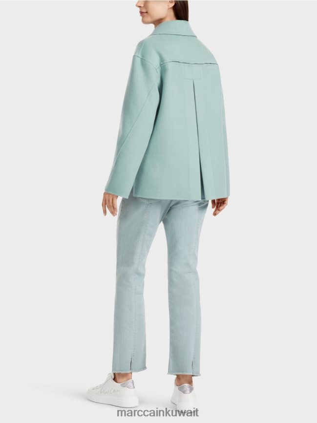 Marc Cain سترة من الصوف في الهواء الطلق LVN0D6267 ملابس السماء الزرقاء الداكنة