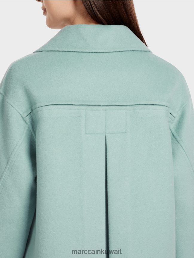 Marc Cain سترة من الصوف في الهواء الطلق LVN0D6267 ملابس السماء الزرقاء الداكنة