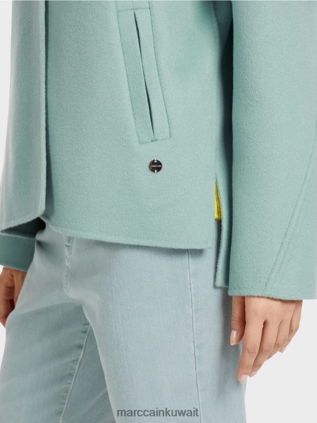 Marc Cain سترة من الصوف في الهواء الطلق LVN0D6267 ملابس السماء الزرقاء الداكنة