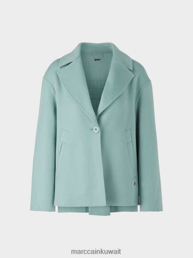 Marc Cain سترة من الصوف في الهواء الطلق LVN0D6267 ملابس السماء الزرقاء الداكنة