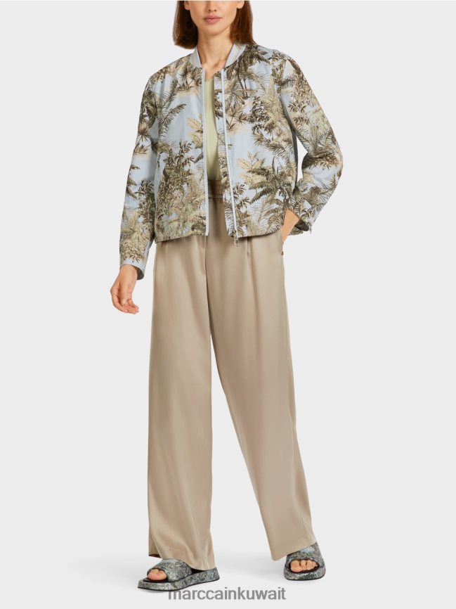 Marc Cain سترة خارجية "إعادة التفكير معًا". LVN0D6275 ملابس مسحوق أزرق فاتح