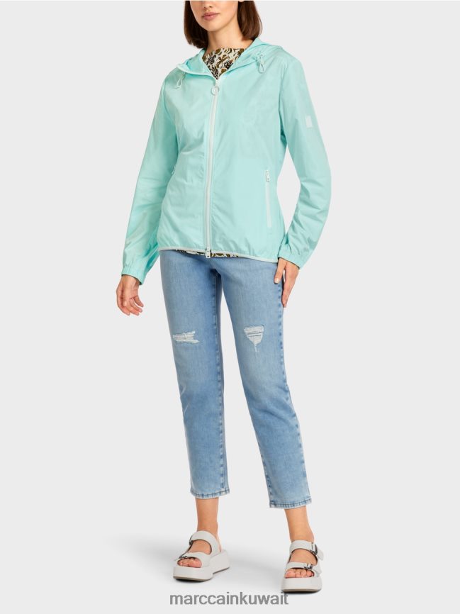 Marc Cain سترة خفيفة الوزن بغطاء للرأس في الهواء الطلق LVN0D6279 ملابس كوة ناعمة