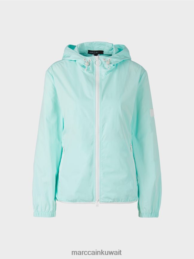 Marc Cain سترة خفيفة الوزن بغطاء للرأس في الهواء الطلق LVN0D6279 ملابس كوة ناعمة