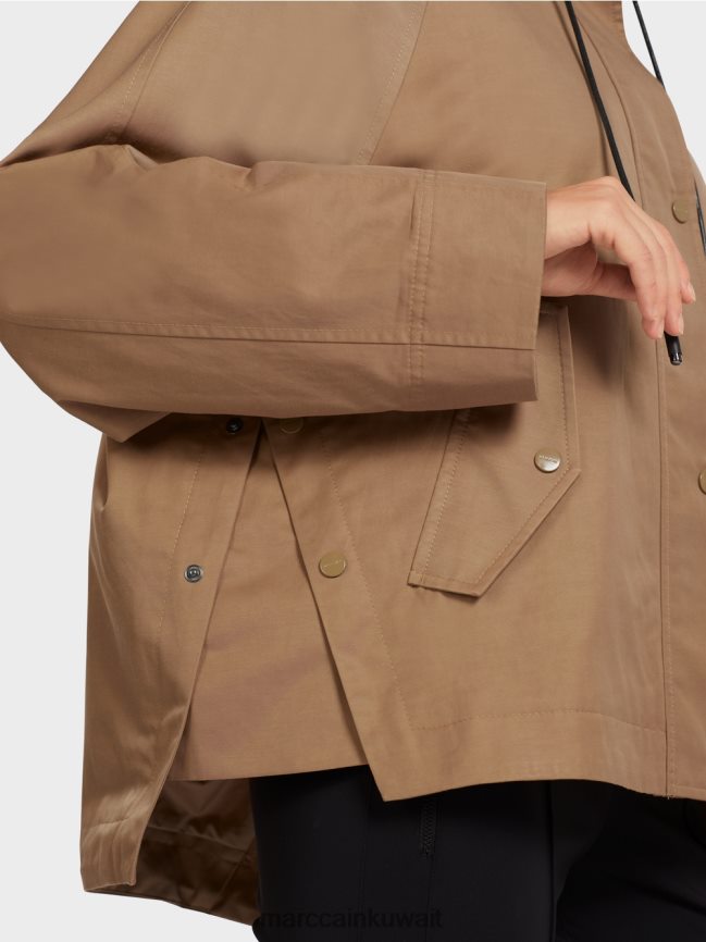 Marc Cain سترة خارجية كاجوال مع طباعة LVN0D6283 ملابس قهوة خفيفة