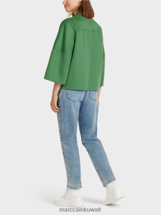 Marc Cain سترة صوف عادية LVN0D6293 ملابس طحلب أخضر