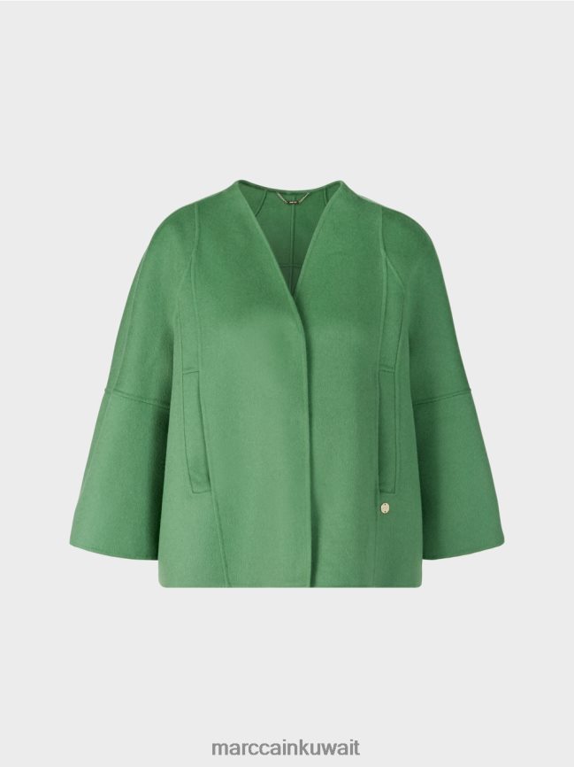 Marc Cain سترة صوف عادية LVN0D6293 ملابس طحلب أخضر