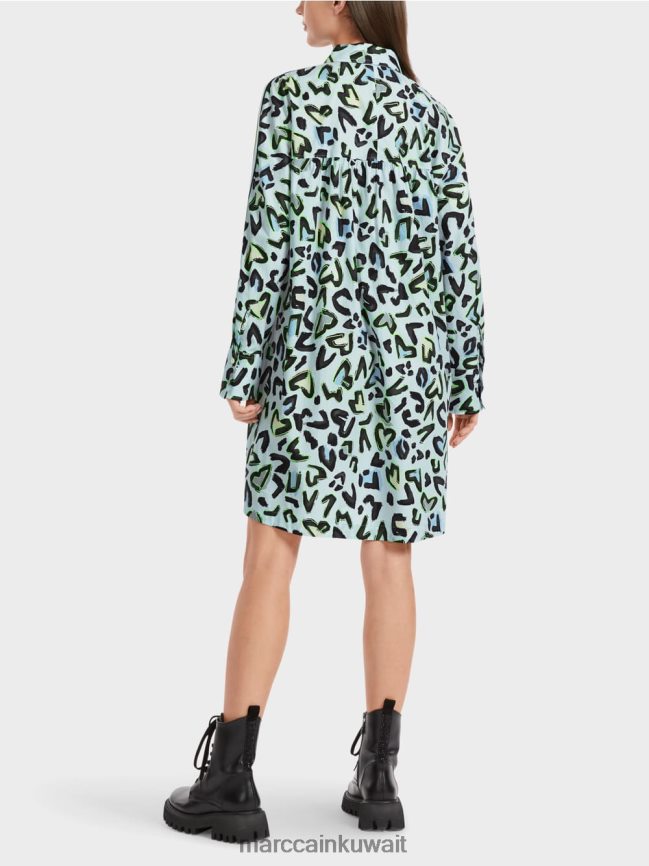 Marc Cain فستان قميص بياقة مستديرة 