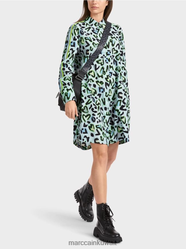 Marc Cain فستان قميص بياقة مستديرة 