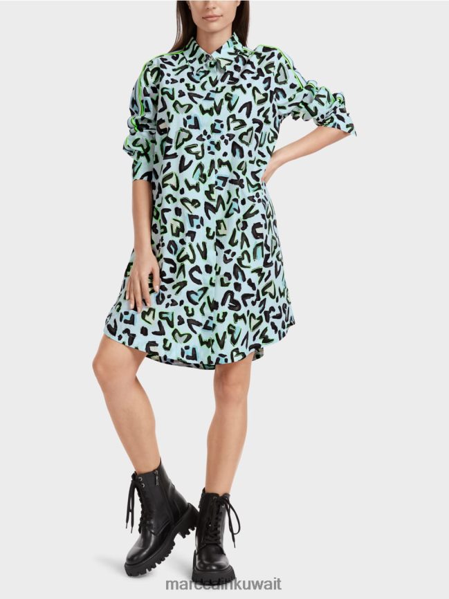 Marc Cain فستان قميص بياقة مستديرة 