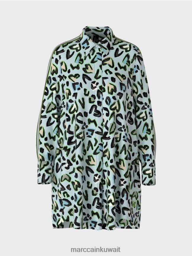 Marc Cain فستان قميص بياقة مستديرة 