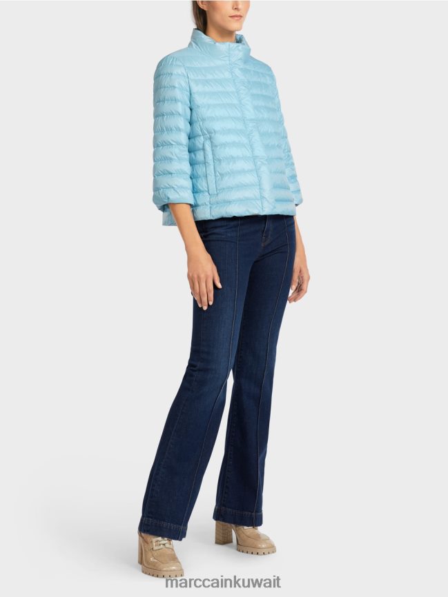 Marc Cain سترة مبطنة "إعادة التفكير معًا". LVN0D6301 ملابس الغلاف الجوي الأزرق