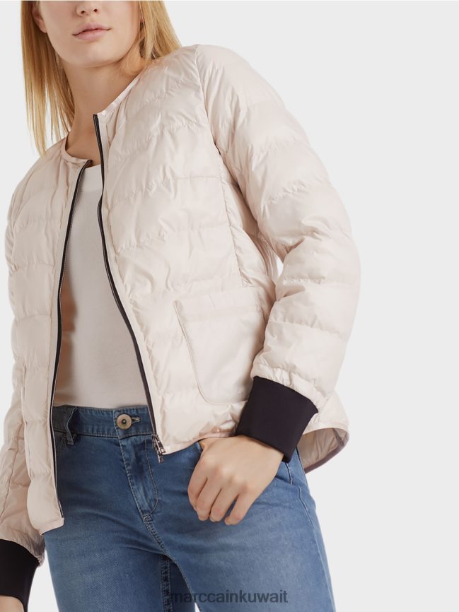 Marc Cain سترة مبطنة في الهواء الطلق LVN0D6302 ملابس اللوز زهر