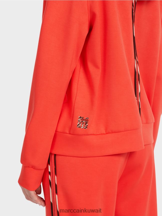 Marc Cain سترة مقنعين مع الرمز البريدي LVN0D6318 ملابس كامباري