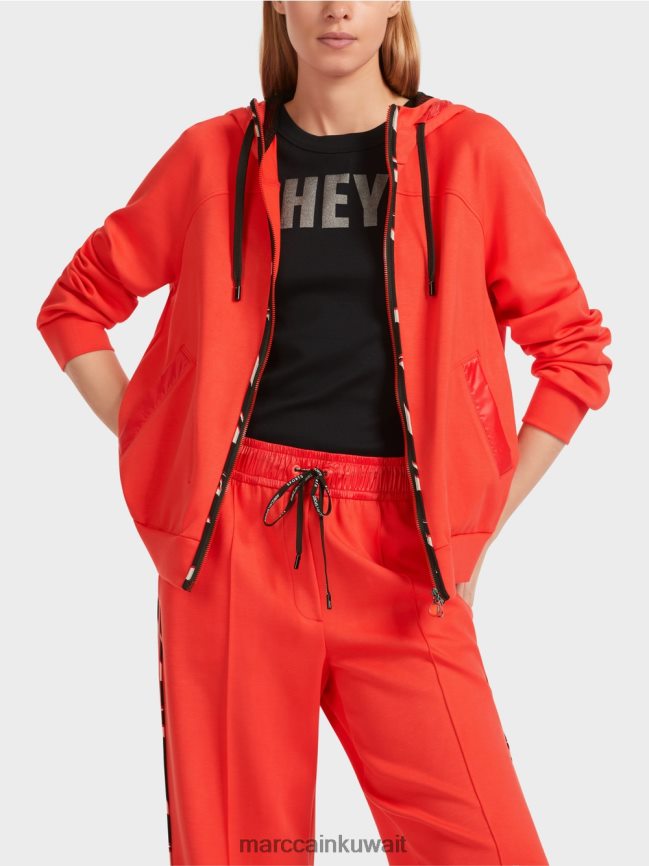 Marc Cain سترة مقنعين مع الرمز البريدي LVN0D6318 ملابس كامباري