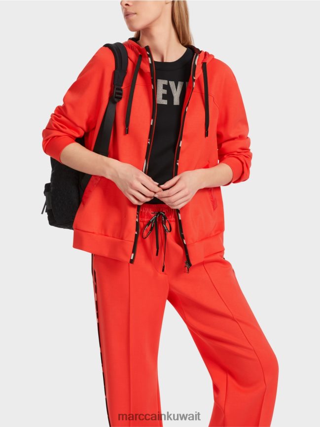 Marc Cain سترة مقنعين مع الرمز البريدي LVN0D6318 ملابس كامباري