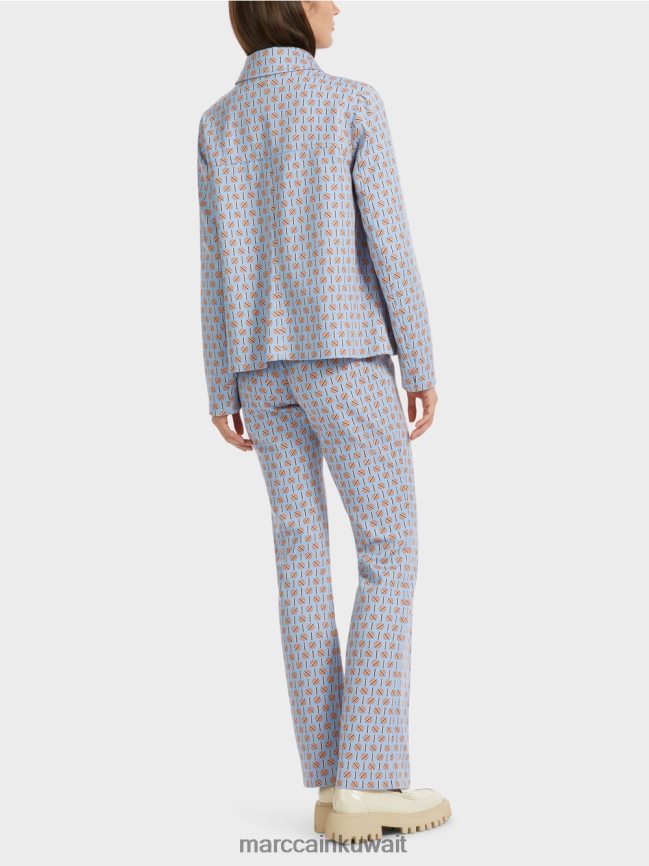 Marc Cain سترة في شكل متوهج قليلا LVN0D6322 ملابس سماء الصيف المظلمة