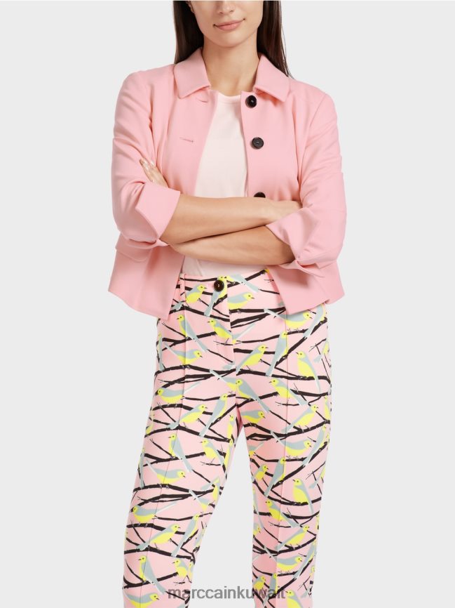 Marc Cain سترة قصيرة مع تمتد LVN0D6344 ملابس مسحوق وردي ناعم