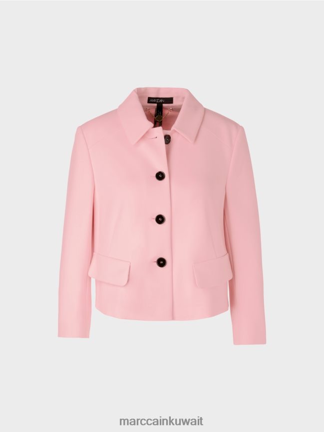 Marc Cain سترة قصيرة مع تمتد LVN0D6344 ملابس مسحوق وردي ناعم