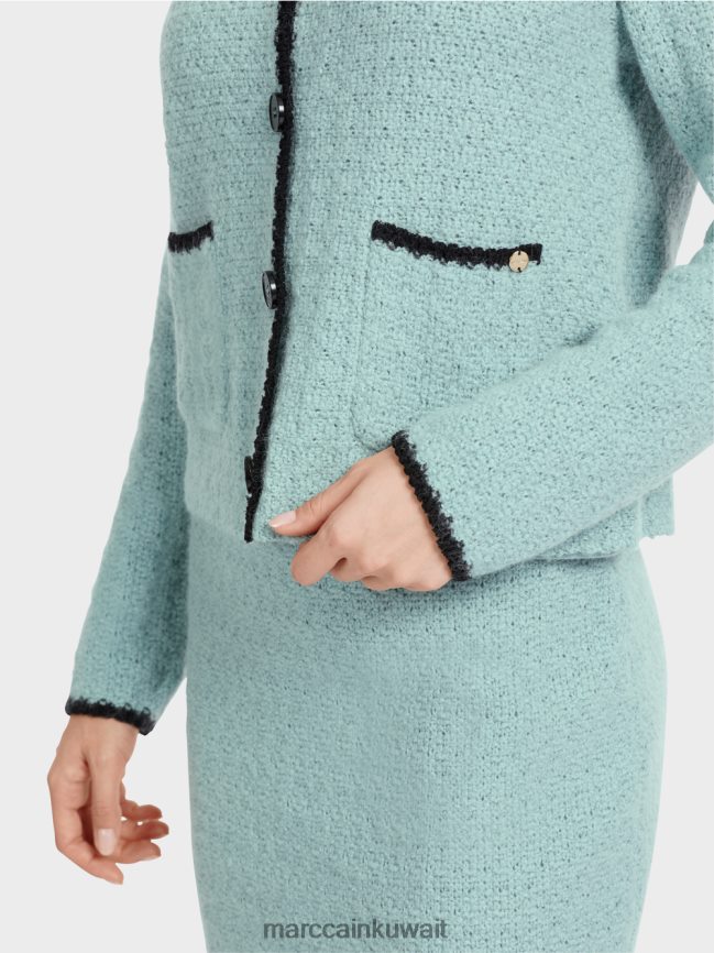 Marc Cain سترة محبوكة في ألمانيا LVN0D6347 ملابس السماء الزرقاء الداكنة