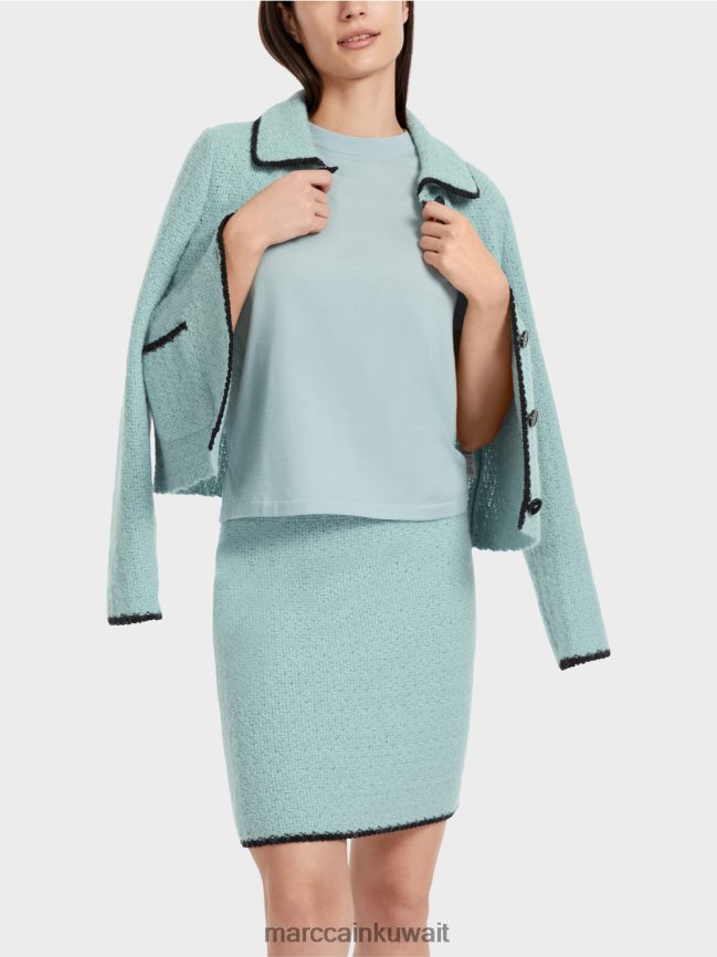 Marc Cain سترة محبوكة في ألمانيا LVN0D6347 ملابس السماء الزرقاء الداكنة