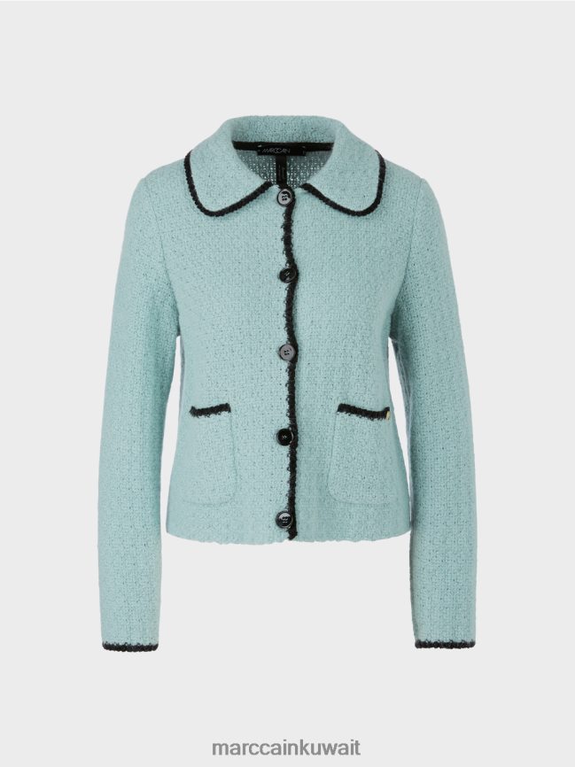 Marc Cain سترة محبوكة في ألمانيا LVN0D6347 ملابس السماء الزرقاء الداكنة