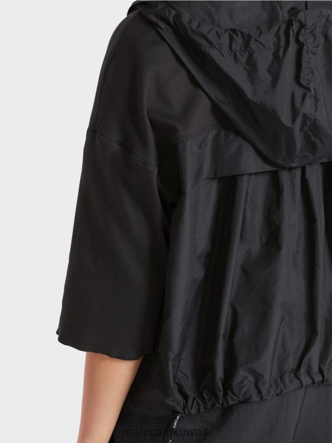 Marc Cain سترة كاجوال مصنوعة من مزيج القماش LVN0D6363 ملابس منتصف الليل الأزرق