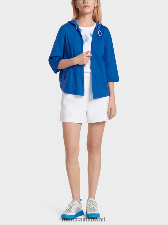 Marc Cain سترة كاجوال مصنوعة من مزيج القماش LVN0D6364 ملابس لاعب القفز بالمظلات الجديد