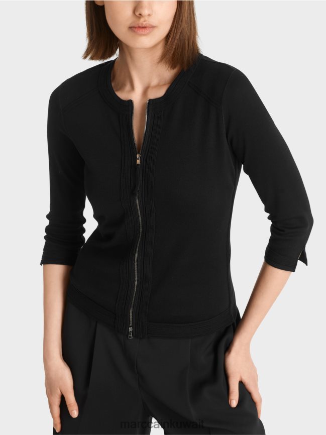 Marc Cain سترة قطنية مطاطية LVN0D6366 ملابس أسود